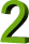 chiffre-2-en-vert