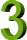 chiffre-3-en-vert