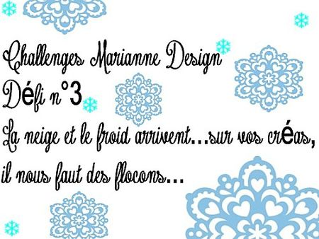 challenge Marianne Design 3-flocons