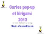 cartes 2013 pop-up mini