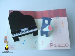 Alphabet pop-up piano