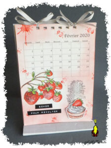Calendrier 2020 : les fraises du jardin
