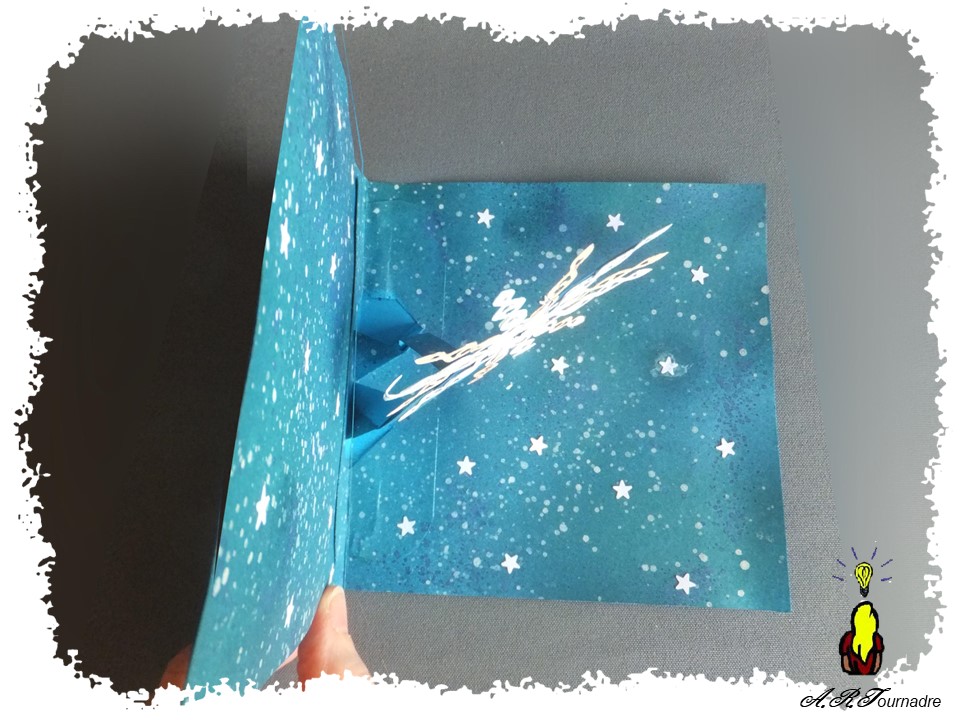 ART 2025 11 etoile qui tourne 3 flocon de neige monté sur pivot