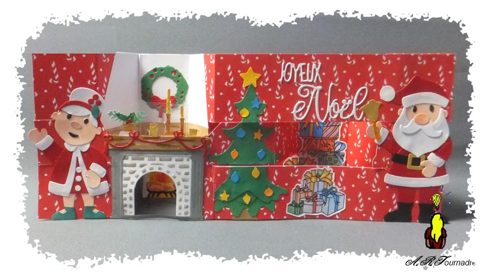 ART 2025 12 Pere et Mere Noel 2 la maison du Père Noël et ses accessoires