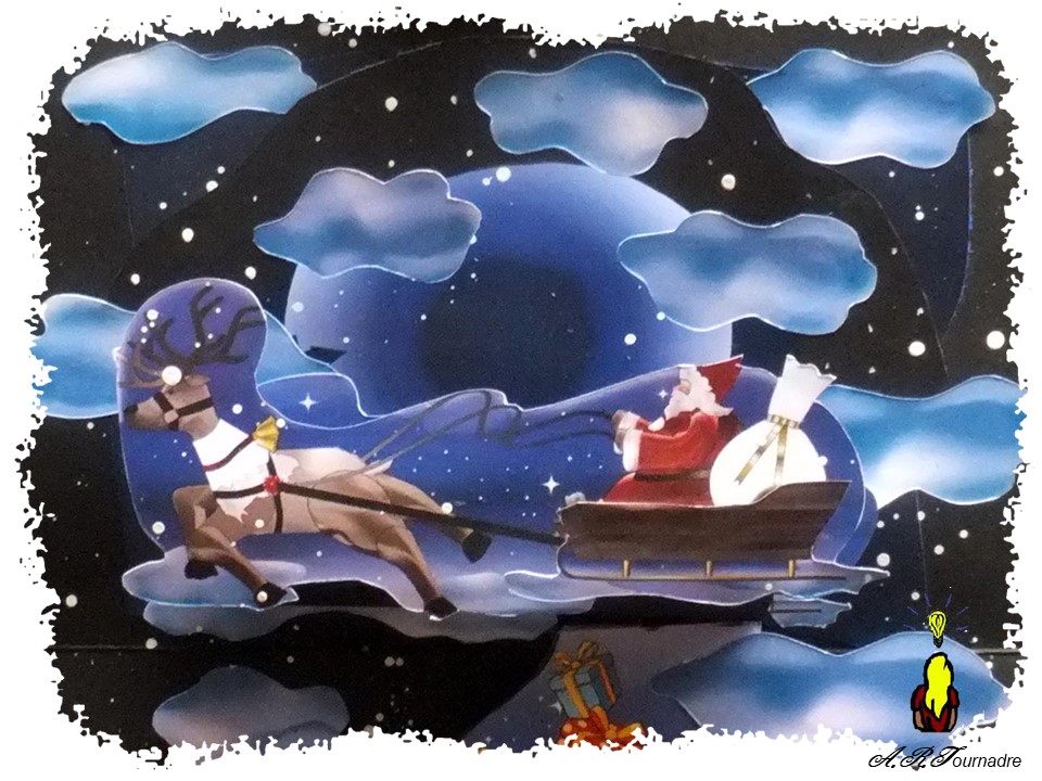 ART 2025 12 calendrier avent 6 zoom sur le traineau du père Noël
