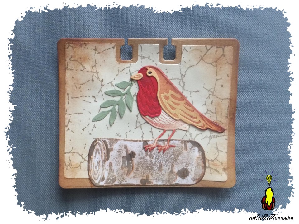 ART 2026 01 Memorydex oiseau encre 2 memory card rouge-gorge