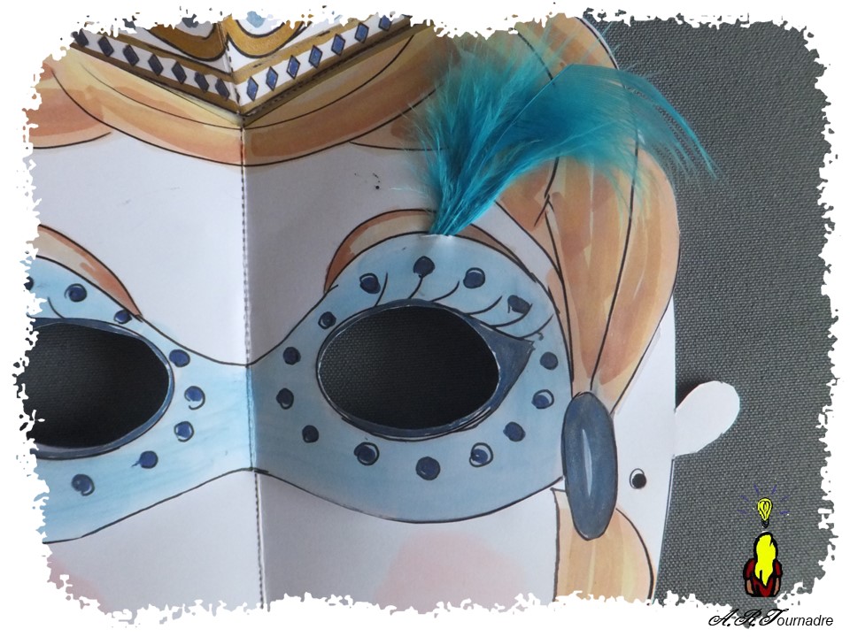 ART 2026 03 masque 16 détail du loup et de sa plume