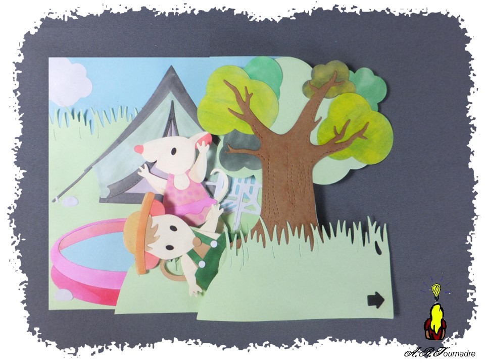 couple de souris au camping