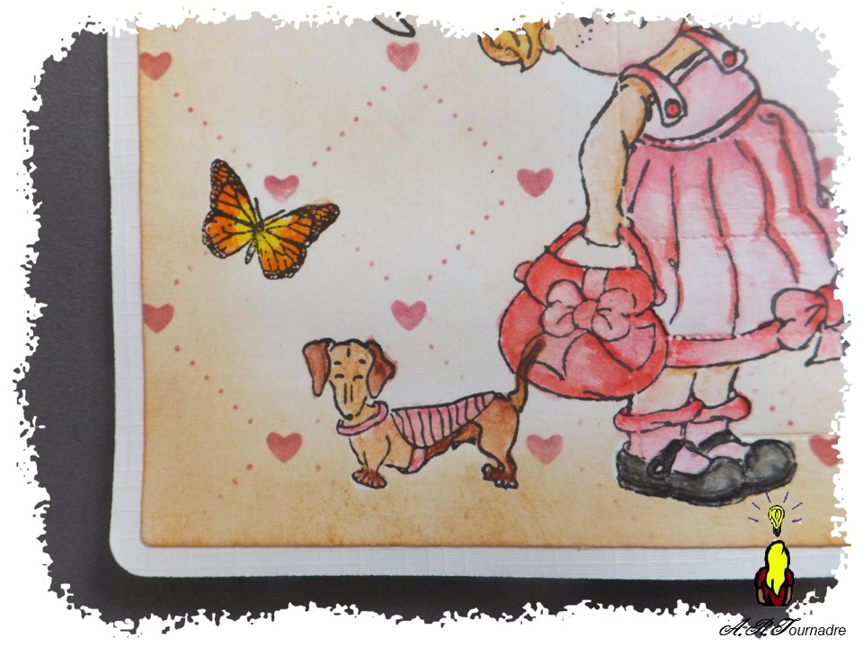 ART 2026 08 post card holifant 2 tampon chien